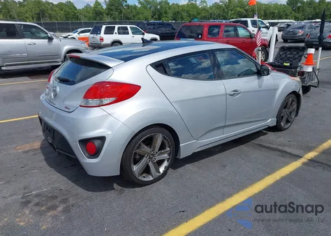 2014 Hyundai Veloster Turbo W/Blue z USA, uszkodzony, nr VIN KMHTC6AE2EU208720